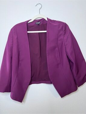 Express Women's Open-Front Magenta Blazer